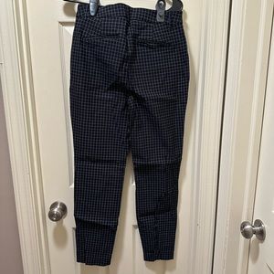 Checkered Work/Teacher pants. Slim Ankle. Size 10